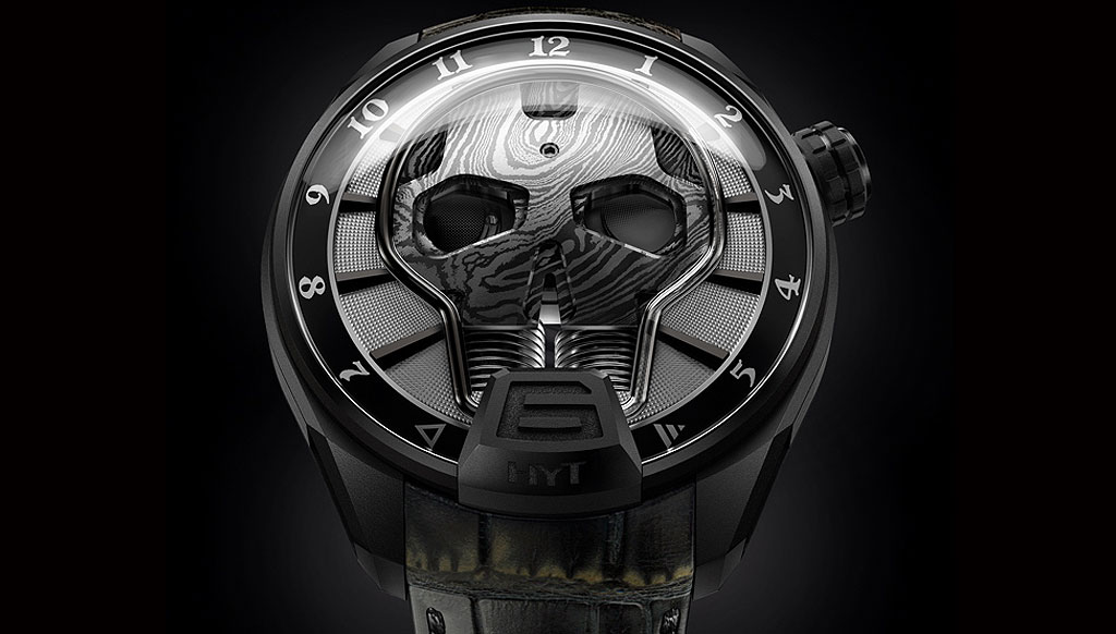 HYT’s limited hydromechanical skull watch channels hard-core attitude