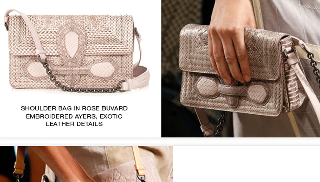 Bottega Venetta’s seductive bags, straight off the runway