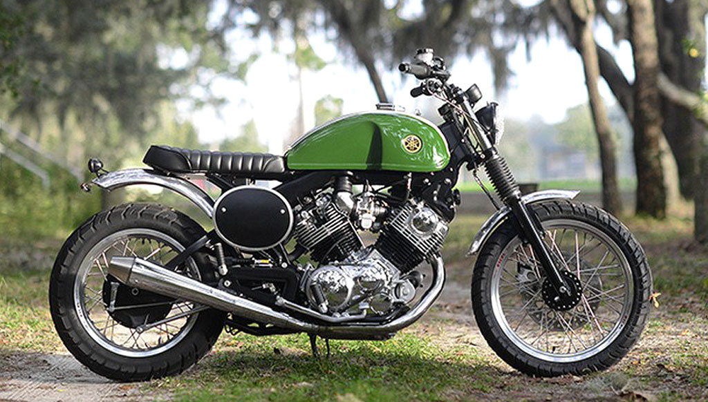 Classic meets modern: Yamaha Virago Scrambler by Greg Hageman