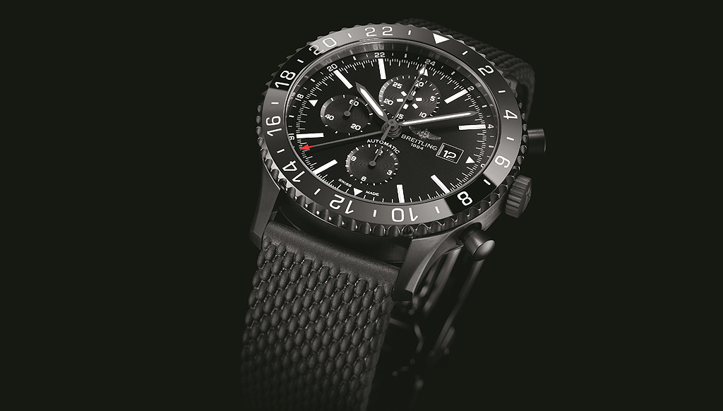 Breitling Chronoliner Blacksteel for the authentic flight captain