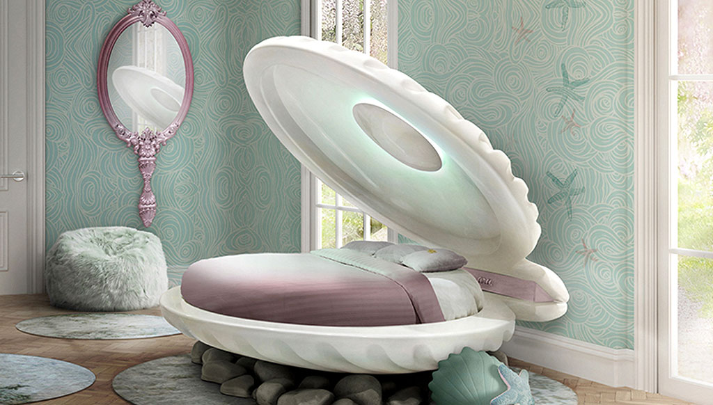 A fairy-tale bed for a little mermaid!