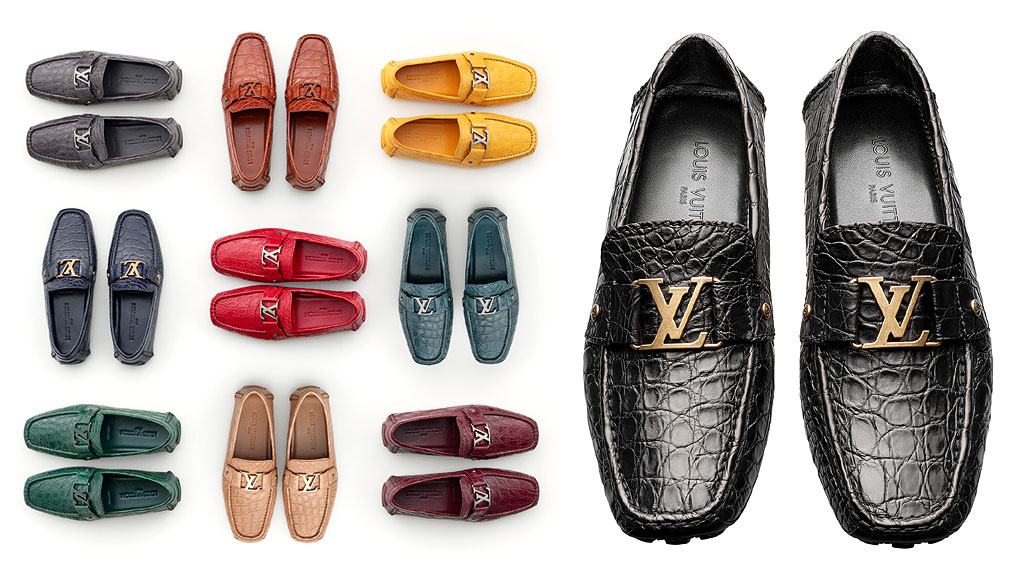 Buy Brand New Luxury Louis Vuitton Monte Carlo Moccasin Noir Shoes