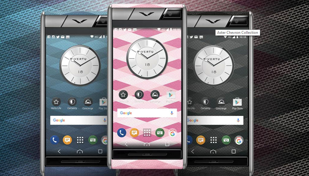 Vertu announces canvas-back Aster Chevron luxe smartphones