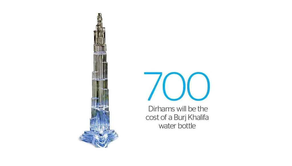 Fancy a sip from a Burj Khalifa water bottle— for $190?