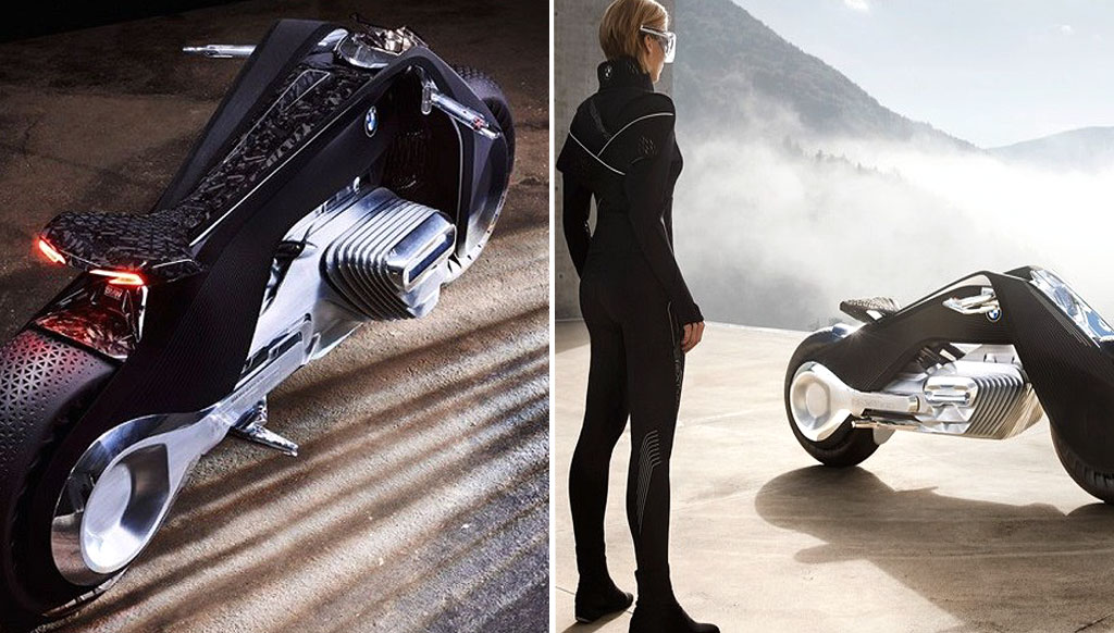 The futuristic BMW Motorrad Vision Next 100