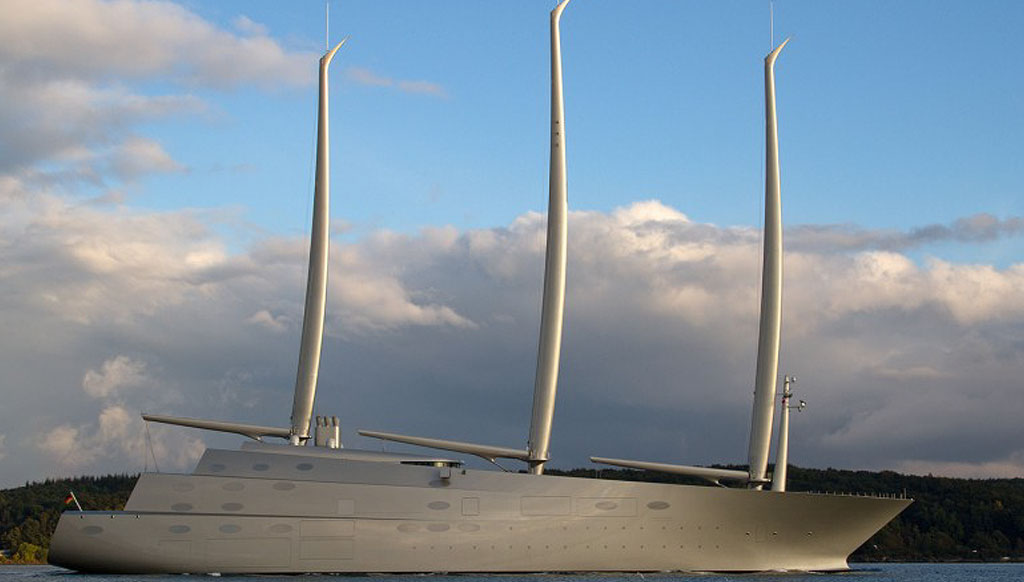 A’: The largest sailing yacht in the world