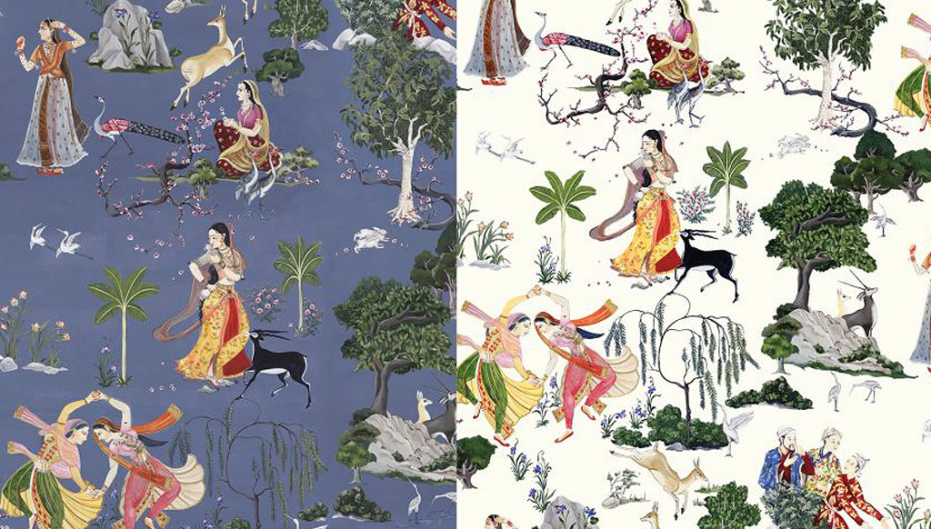 India-inspired wallpapers from French design house Pierre Frey India-inspired wallpapers from French design house Pierre Frey