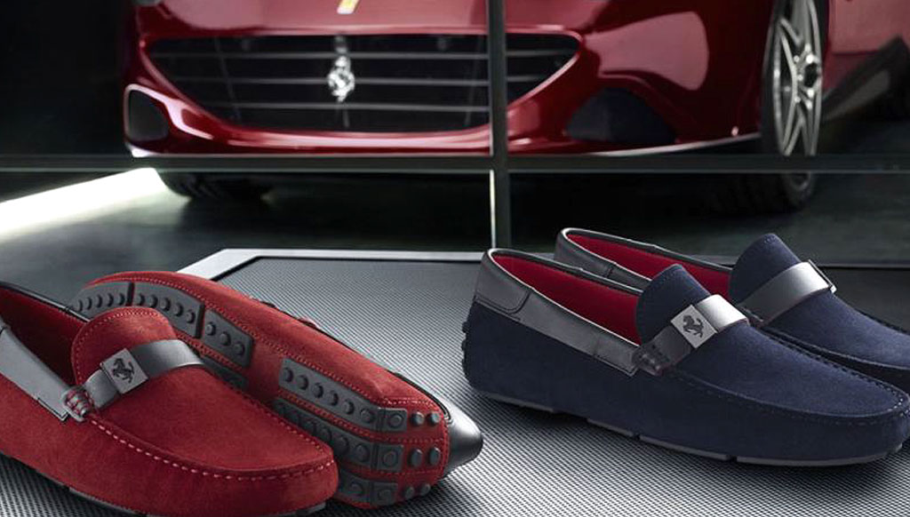 Ferrari-inspired footwear from Tod’s
