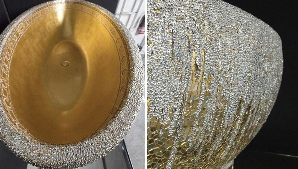 A £100,000 bathtub studded with 250,000 crystals!