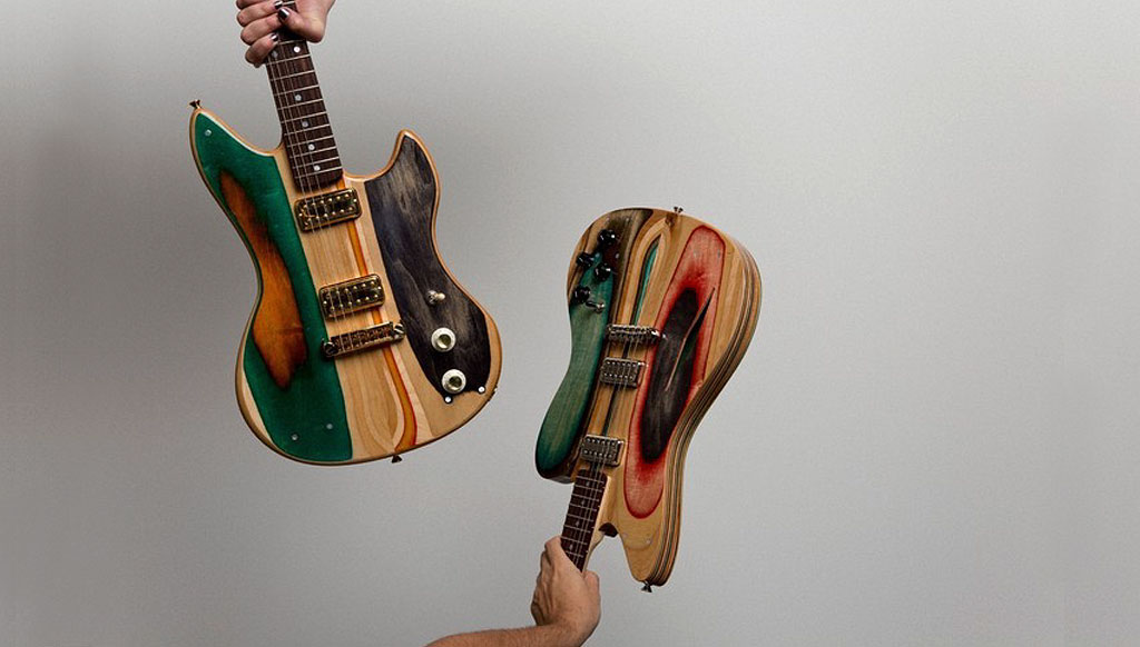 A different music: gear up for skateboard guitars !