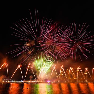 music synchronised firework