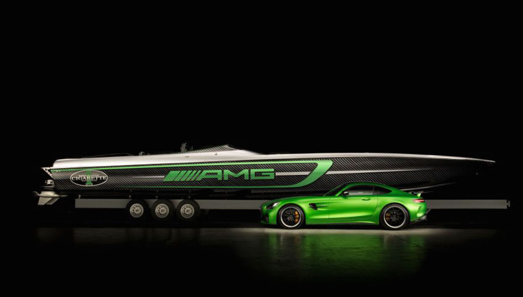 Mercedes and Cigarette Racing mark their 10th anniversary with $1.8 million boat