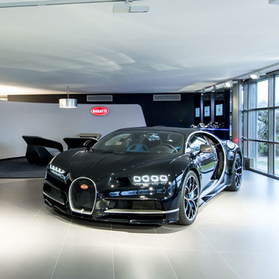 bugatti new look showroom