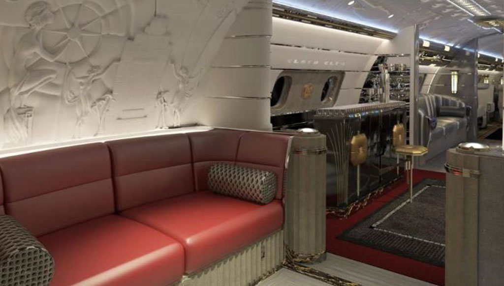 Feast your eyes on the $80 million bespoke jet with art deco interiors