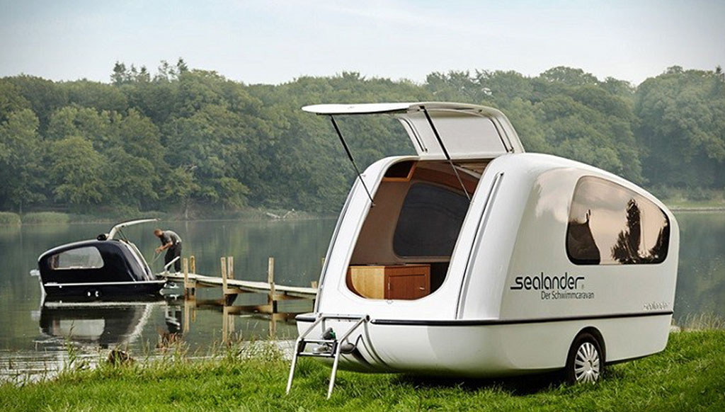 Feast your eyes on the Sealander Amphibious Camping Trailer