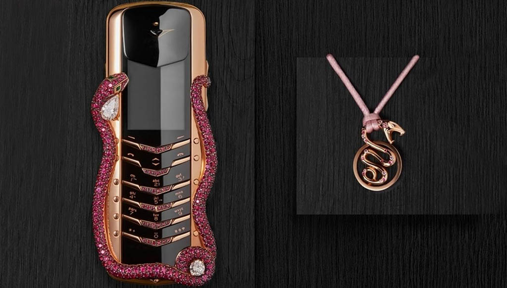 Vertu, Boucheron join hands for ruby-studded ‘Cobra’ cell phone!