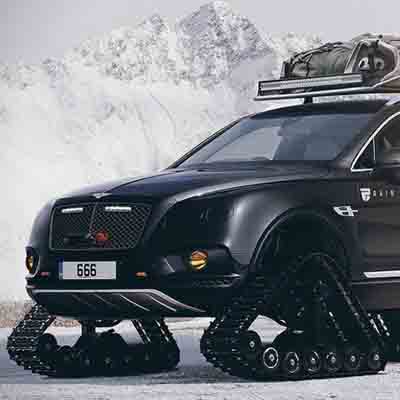 The Bentley Bentayga with tank tracks!