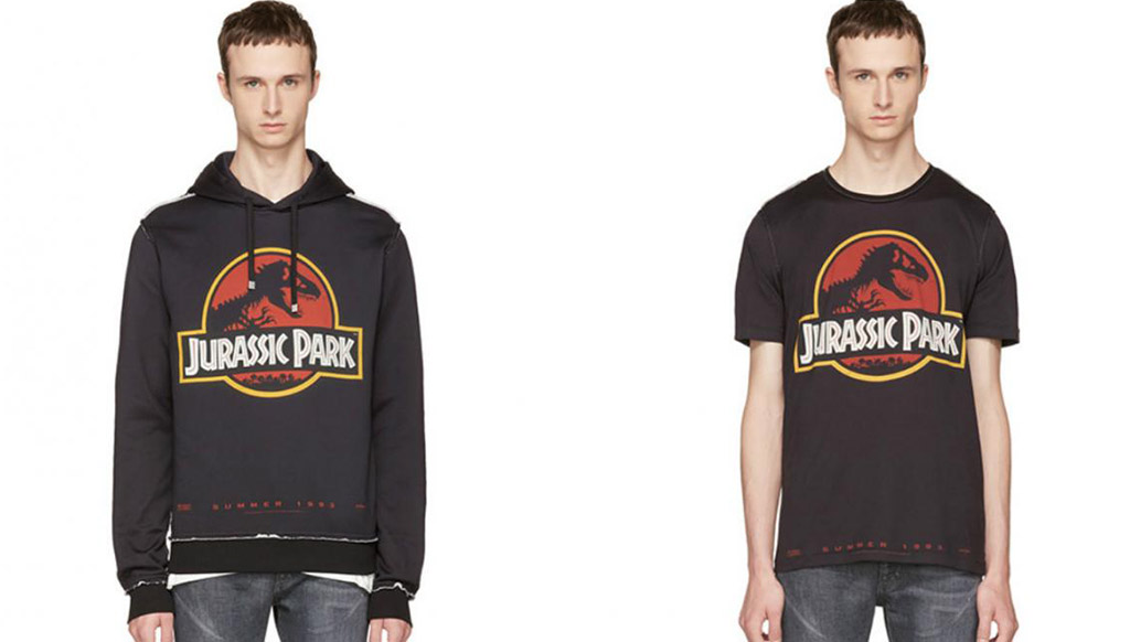Jurassic Park themed T shirt and hoodie from Dolce & Gabbana