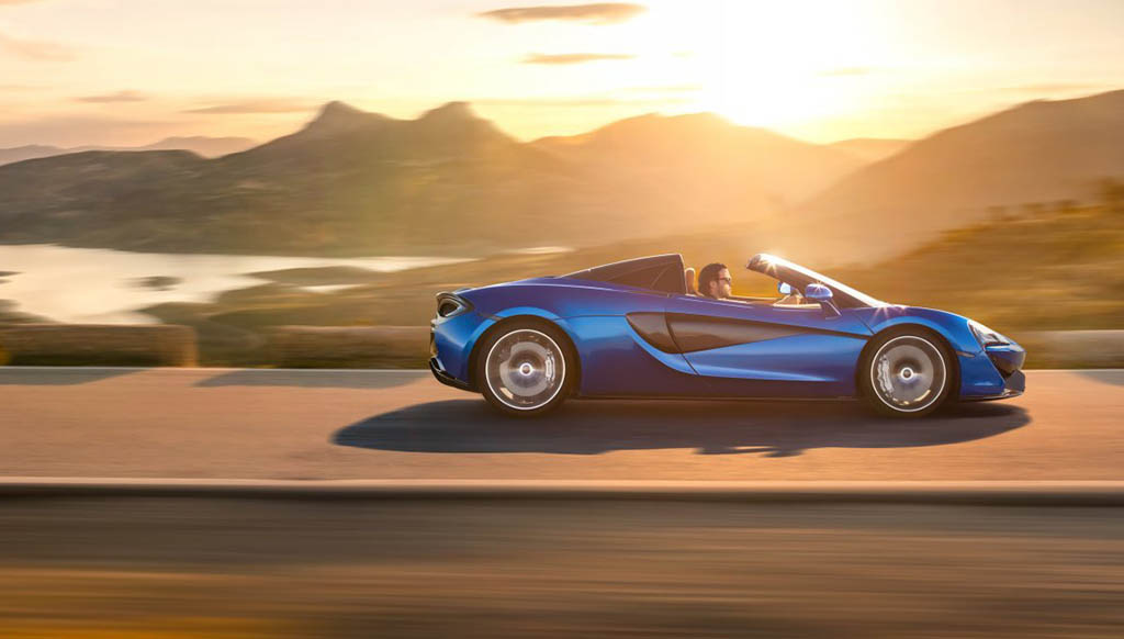Here stands McLaren’s 570S Spider—topless and stunning