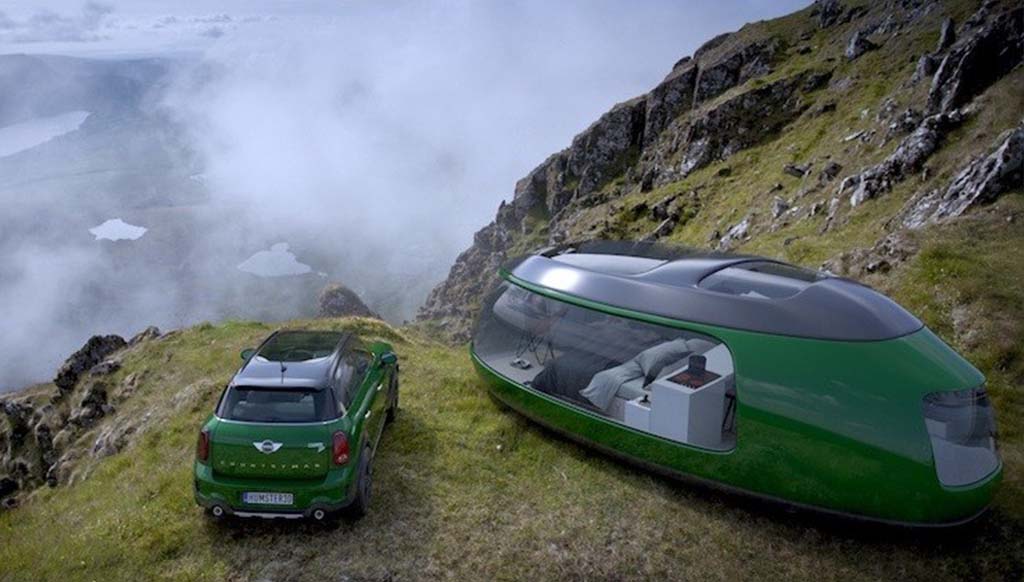 Check out this cool Camping Pod inspired by the Mini Cooper