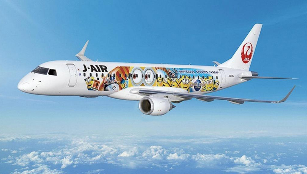 Japan Airlines gets a new Minion-themed jet !