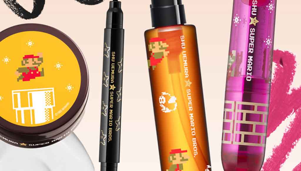 Shu Uemera and Nintendo’s Super Mario inspired cosmetic collection!