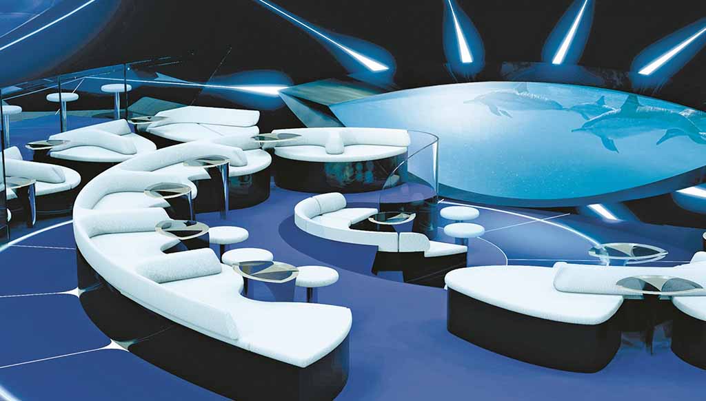 Check out the world’s first underwater Blue Eye lounge for cruise ship