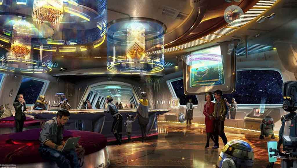 This spaceship-shaped Star Wars Hotel will give guests their very own storyline!