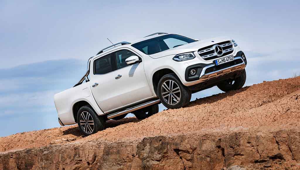 The 2018 Mercedes Benz X-Class Pickup with 190 hp