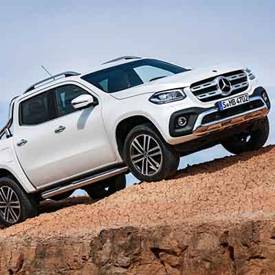 The 2018 Mercedes Benz X-Class Pickup with 190 hp