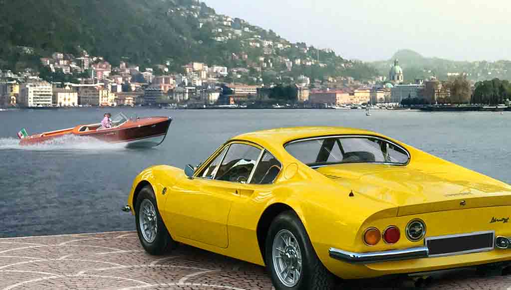 Lake Como luxury vintage Ferrari experience with Mandarin Oriental Milan