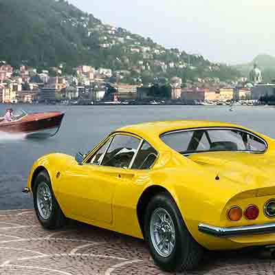 Lake Como luxury vintage Ferrari experience with Mandarin Oriental Milan
