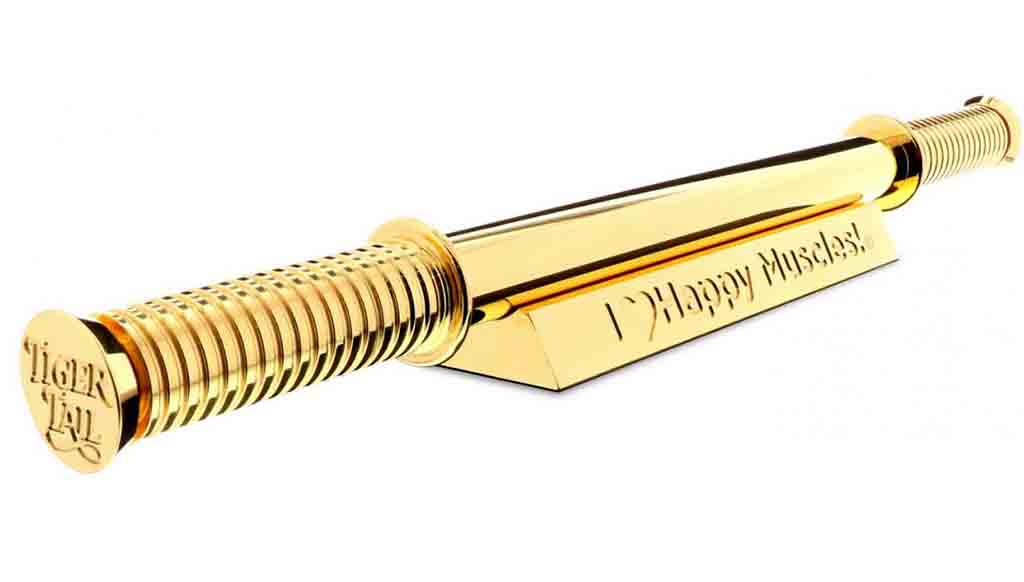 A 24k gold stress relieving body roller