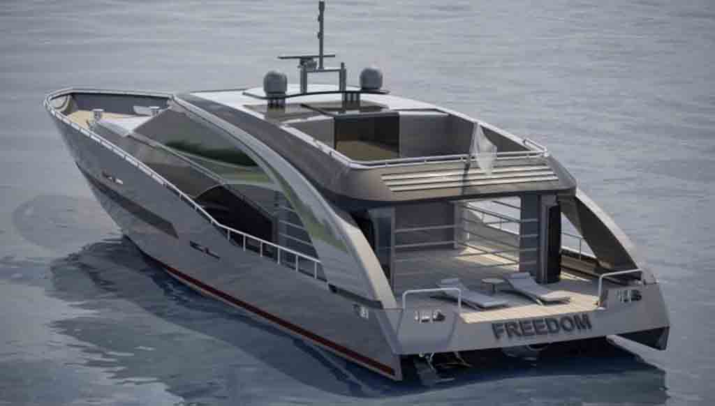 Feast your eyes on Roberto Cavalli’s 27 meter yacht ‘Freedom’