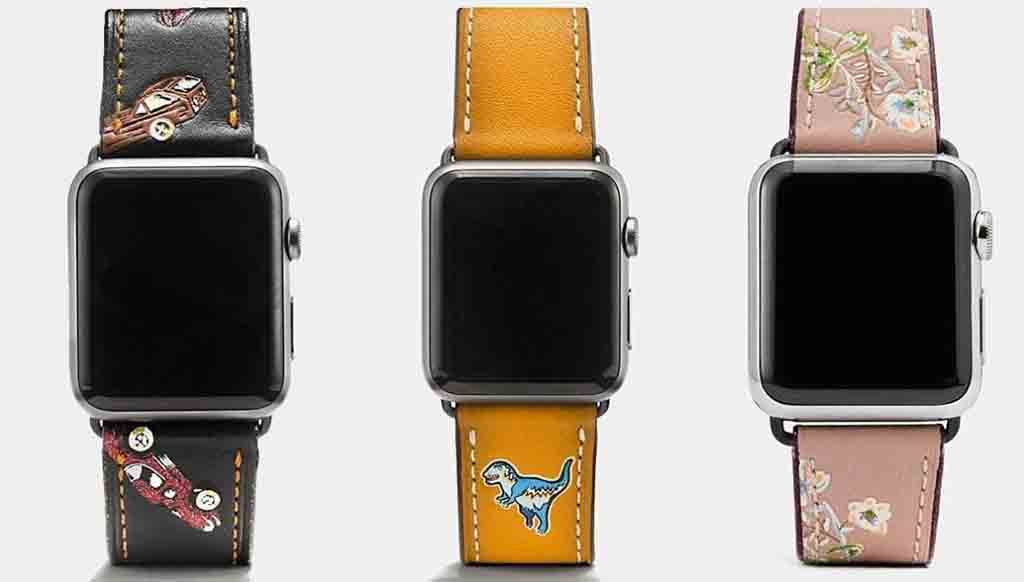 Exclusive new Apple watch straps from Coach