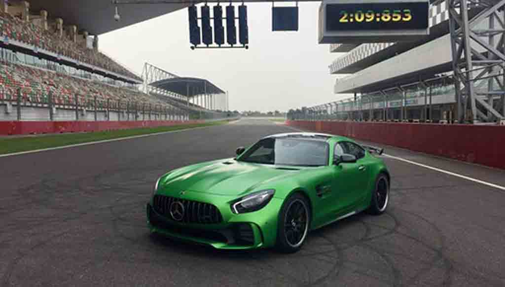 Mercedes-AMG GT R sets lap record as fastest production car at Buddh International Circuit
