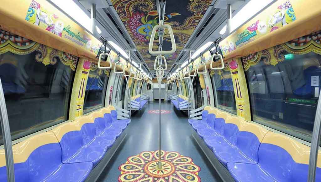 Singapore’s dazzling Diwali-themed trains