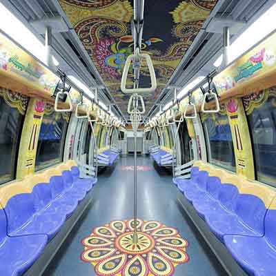 Singapore’s dazzling Diwali-themed trains
