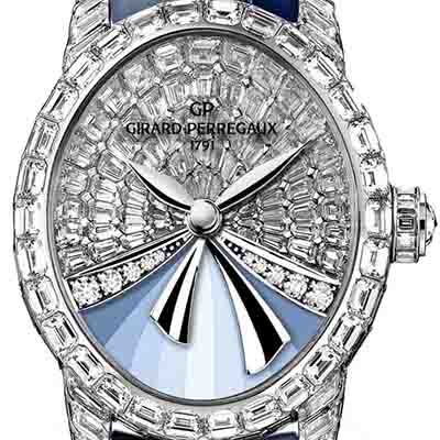 Cat’s Eye La Fenice: diamond studded watch from Girard-Perregaux