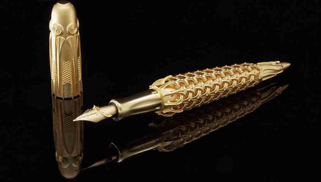 Spica Virginis, the 3D printed solid gold fountain pen!