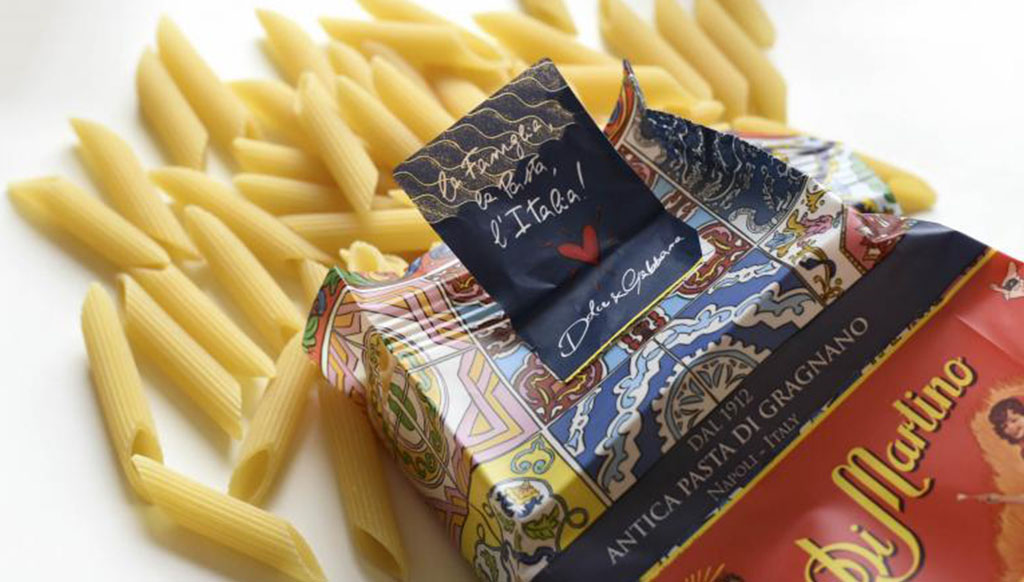 How about some limited edition pasta by Dolce and Gabbana?