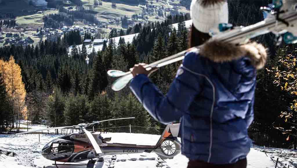 Indulge in Helicopter Ski Safaris at Four Seasons Hotel Megève
